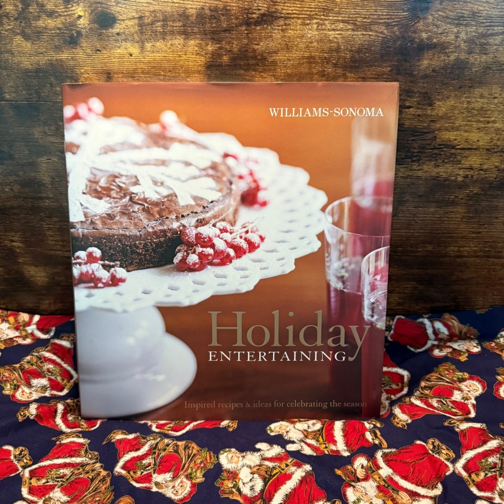 Williams-Sonoma Holiday Entertaining Cookbook Recipes Hosting Guide Hardcover